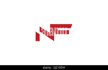 Alphabet letters Initials Monogram logo NF, FN, F and N Stock Vector