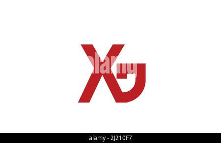 Alphabet letters Initials Monogram logo XJ, JX, X and J Stock Vector