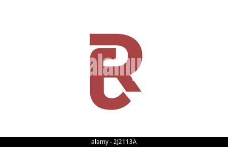 Alphabet letters Initials Monogram logo ER, RE, E and R Stock Vector