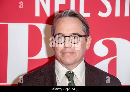 NEW YORK, NEW YORK - MARCH 28: Matthew Broderick attends 'Plaza Suite' Opening Night on March 28, 2022 in New York City. Stock Photo