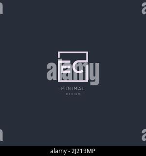 A modern, bold logo on a dark background. EPS10, Vector. Stock Vector