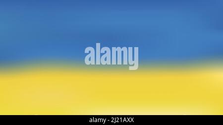 Gradient background blue-orange flag of Ukraine - Vector illustration Stock Vector