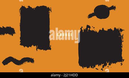 Abstract grunge background  painted scratched texture Stock Vector