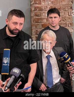 Mykhailo Podolyak, adviser to Ukrainian President Volodymyr Zelenskyy ...