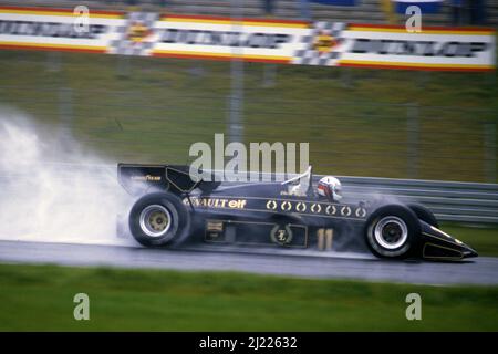 Elio de Angelis (ITA) Lotus 95T Renault Stock Photo