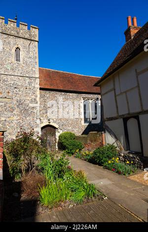 St Peter's Anglican church, Canterbury, Kent, England Stock Photo