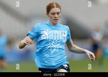 Cortnee Vine of Sydney FC seen running after the ball during the A-League Womens Grand Final match between Sydney FC and Melbourne Victory at Netstrat Stock Photo