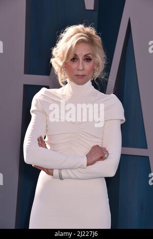 LOS ANGELES, CALIFORNIA - March 27:  Arrivals for the Vanity Fair Oscar Party hosted by Radhika Jones at the Wallis Annenberg Center for the Performin Stock Photo