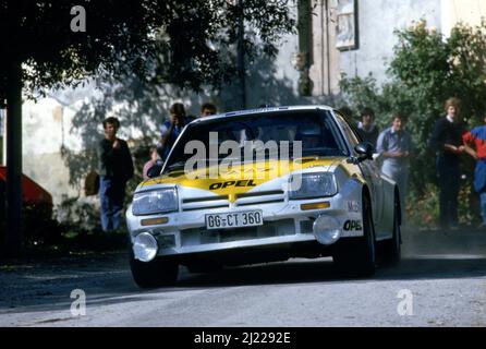 Erwin Weber (GER) Bruno Berglund (SWE) Opel Manta 400 GrB Opel Euro Team Stock Photo