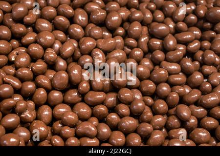 Colorful jelly candies in the form of chocolate balls. Candy background. Stock Photo