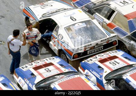 Attilio Bettega (ITA) Lancia Rally 037 GrB Martini Racing Stock Photo