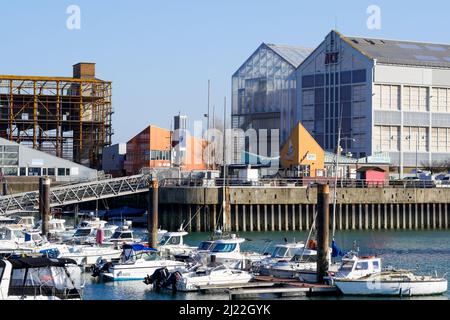 Dunkirk harbor, Dunkirk, Nord, Hauts-de-France, France Stock Photo