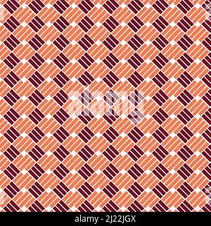 Parquet Pattern Design Background In Maroon Orange Color Stock Vector
