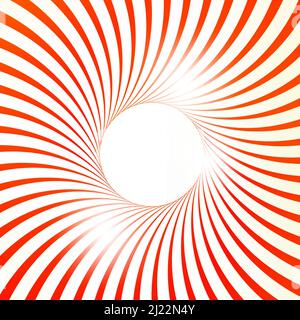 Abstract Red Swirl Design With A Circled Empty Space Stock Vector