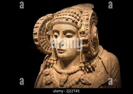 The Lady of Elche, La Dama de Elche, 4th cen BC. sculpture of a goddess or priestess, displaying artistic influnces of both Punic-Iberian and celtiber Stock Photo