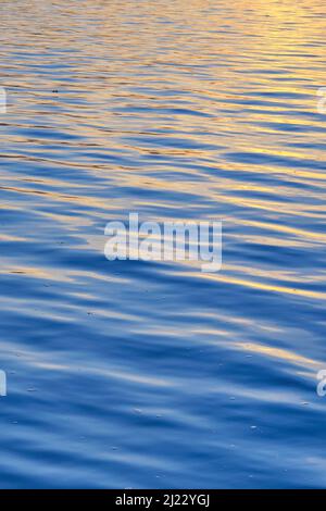 Reflexions of the Tagus river. Alcochete, Portugal Stock Photo