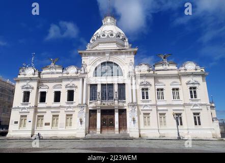 Salvador Bahia Brazil. 2022.03.29. Rio Branco Palace; former seat of the government of Bahia Stock Photo