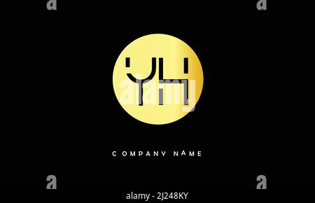 YH or hy alphabets letters logo monogram Stock Vector