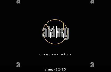 YH or hy alphabets letters logo monogram Stock Vector