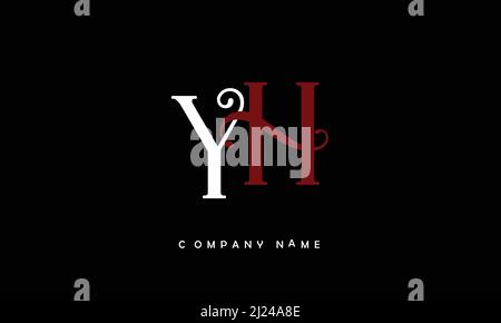 YH or hy alphabets letters logo monogram Stock Vector