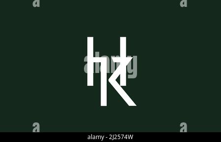 Alphabet letters Initials Monogram logo HK, KH, H and K Stock Vector