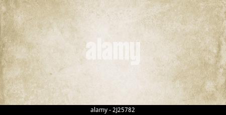 Old parchment paper. Horizontal banner texture wallpaper Stock Photo