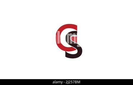 Alphabet letters Initials Monogram logo CS, SC, C and S Stock Vector