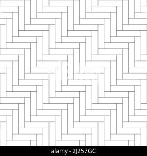 Vintage herringbone wooden floor seamless pattern. Parquet or laminate design texture. White herringbone parquet floor. Brick monochrome wall texture Stock Vector