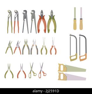 Construction Industrial Tool Set 1 Stock Vector