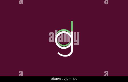 Alphabet letters Initials Monogram logo DG, GD, D and G Stock Vector