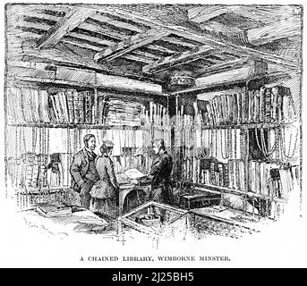 WIMBORNE: THE LIBRARY Stock Photo - Alamy