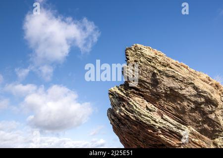 Agglestone Rock aka Devil's Anvil, Studland and Godlingston Heath, Dorset, UK Stock Photo