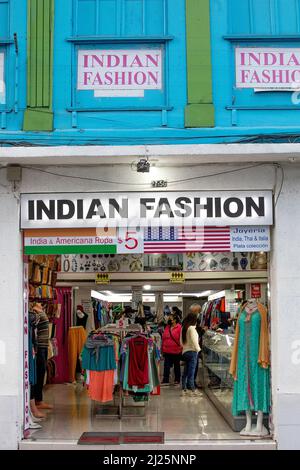 Indian shop in Riobamba, Ecuador Stock Photo