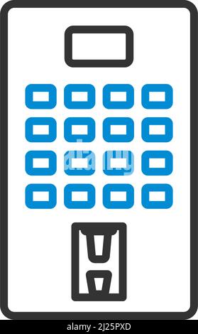 Icon Of Coffee Selling Machine. Editable Bold Outline With Color Fill Design. Vector Illustration. Stock Vector