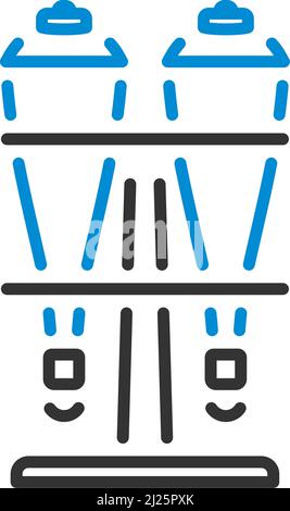 Icon Of Soda Siphon Equipment. Editable Bold Outline With Color Fill Design. Vector Illustration. Stock Vector