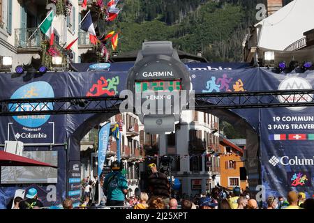 Ultra-trail du mont-blanc. UTMB. Stock Photo