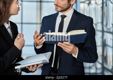 young business colleagues discussing important business issues. Stock Photo