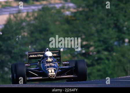 Elio de Angelis (ITA) Lotus 97T Renault Stock Photo