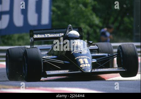 Elio de Angelis (ITA) Lotus 97T Renault Stock Photo