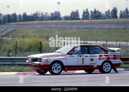 Fabrizia Pons (ITA) MG Bianchi (ITA) Audi Quattro GrB Audi Sport Europa Team 1st position Stock Photo