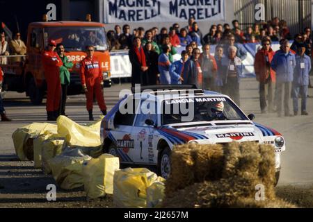 Markku Alen (FIN) Lancia Delta S4 GrB Martini Racing Stock Photo