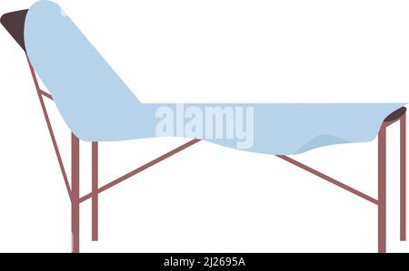 Spa bed for beauty salon semi flat color vector object Stock Vector