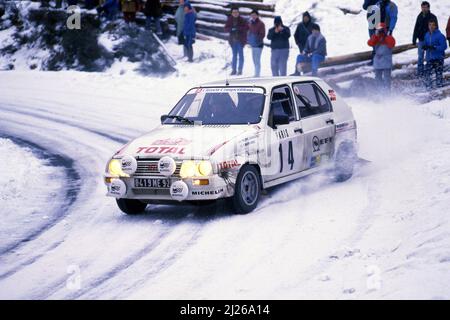 CITROEN Visa 1000 Pistes #7 J-C.Andruet-A.Peuvergne Rally Monte Carlo 1985 White