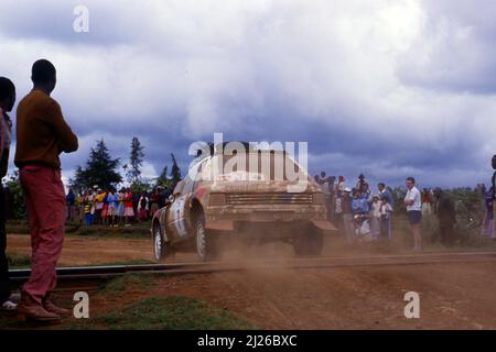 Ari Vatanen (FIN) Terry Harryman (GBR) Peugeot 205 Turbo 16 Peugeot Talbot Sport Stock Photo