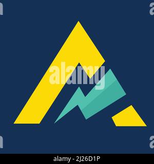 Alphabet letters Initials Monogram logo NA, AN, N and A Stock Vector