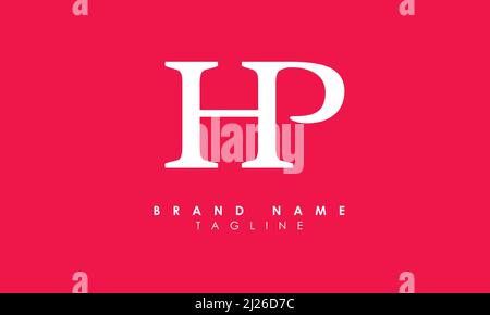 Alphabet letters Initials Monogram logo hp, PH, H and P Stock Vector