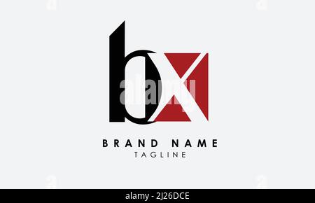 Alphabet letters Initials Monogram logo BX, XB, B and X Stock Vector