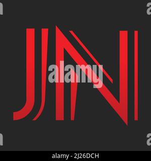 Alphabet letters Initials Monogram logo JN,  JN, N and J Stock Vector