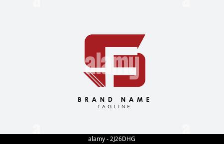 Alphabet letters Initials Monogram logo FS, FS, F and S Stock Vector