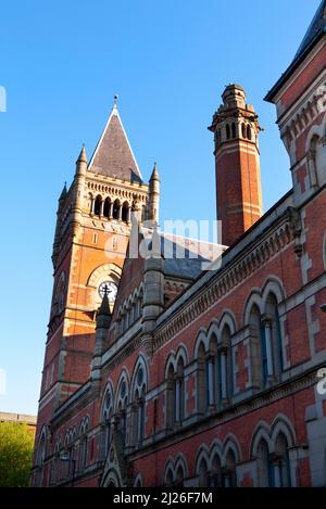 A view of Manchester Crown Court building, Minshull Street, Manchester Stock Photo
